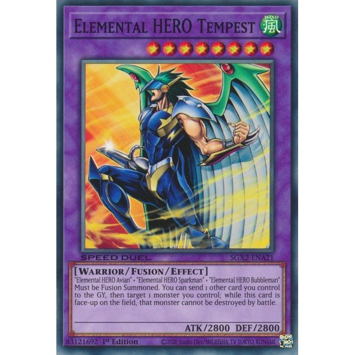 Image for Elemental HERO Tempest (SGX2-ENA21) (SGX2) - YuGiOh