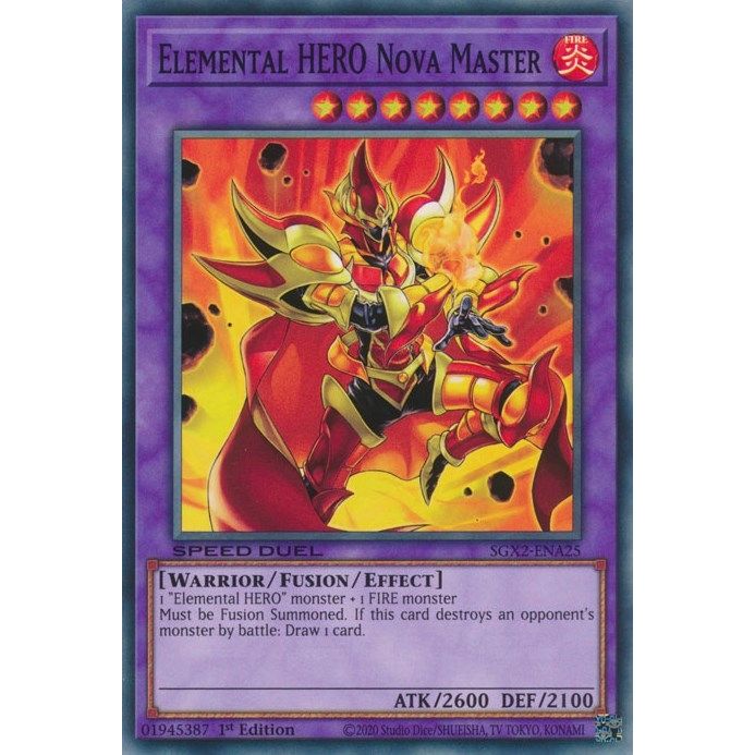 Image for Elemental HERO Nova Master (SGX2-ENA25) (SGX2) - YuGiOh