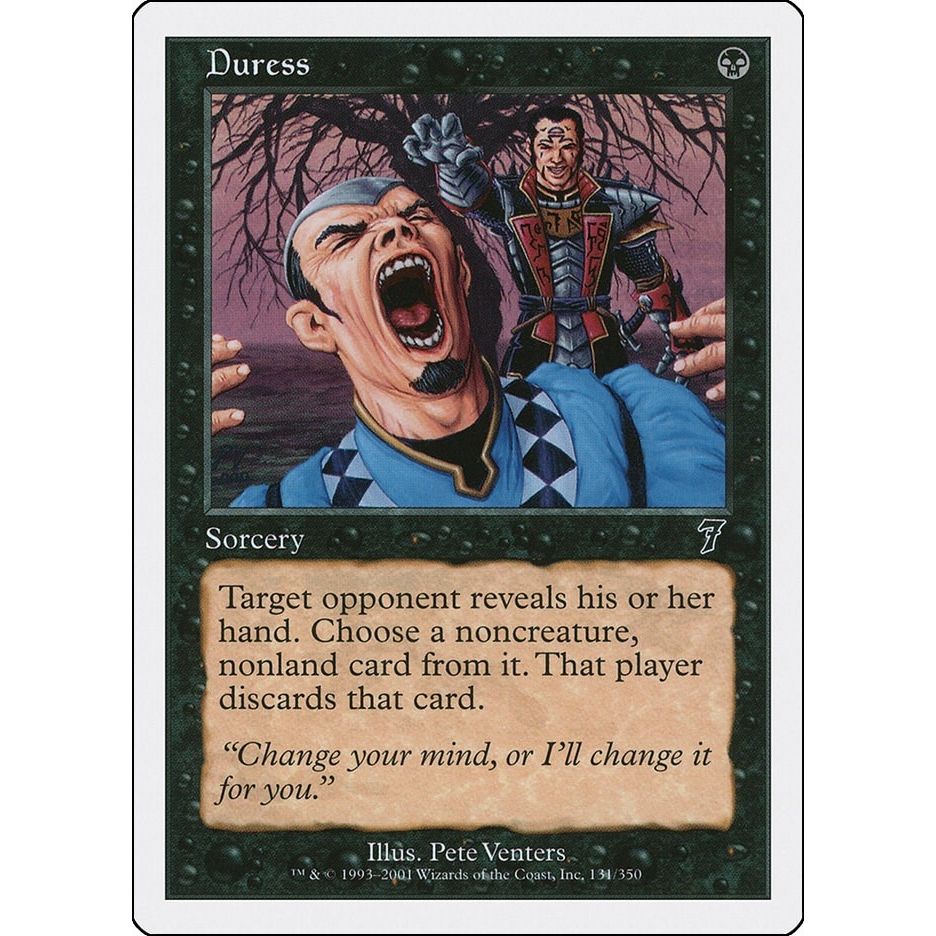 Image for Duress (131) (7ED) - Magic: The Gathering