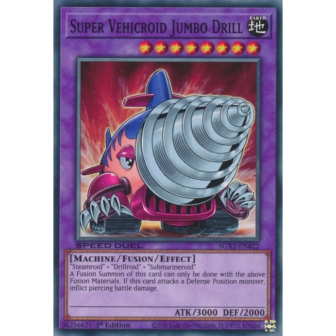 Image for Super Vehicroid Jumbo Drill (SGX2-ENB22) (SGX2) - YuGiOh
