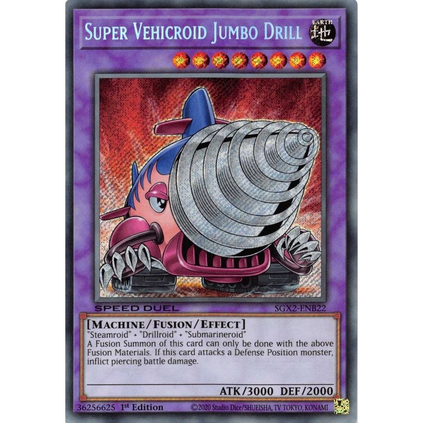 Image for Super Vehicroid Jumbo Drill (Secret Rare) (SGX2-ENB22) (SGX2) - YuGiOh