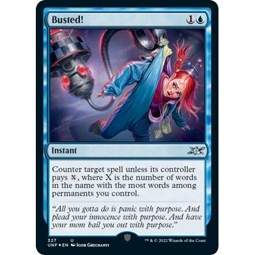 Image for Busted! (Galaxy Foil) (327) (UNF) - Magic: The Gathering