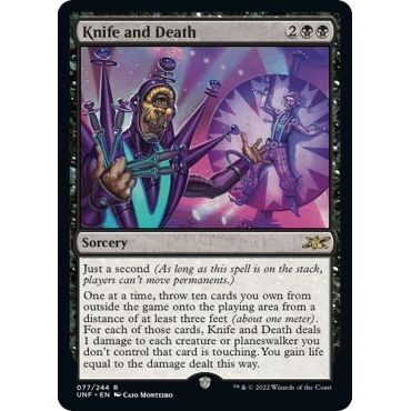 Image for Knife and Death (77) (UNF) - Magic: The Gathering