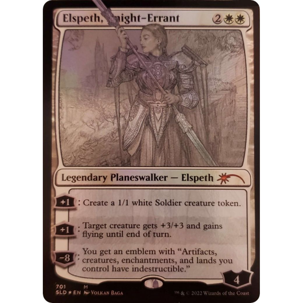 Image for Elspeth, Knight-Errant (Sketch Showcase) (701) (SLD) - Magic: The Gathering