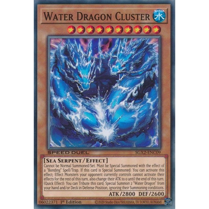 Image for Water Dragon Cluster (SGX2-ENC09) (SGX2) - YuGiOh