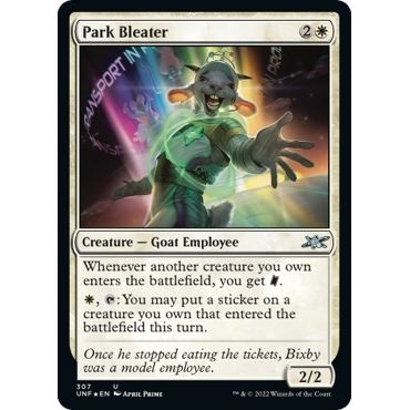Image for Park Bleater (Galaxy Foil) (307) (UNF) - Magic: The Gathering