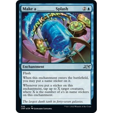 Image for Make a _____ Splash (Galaxy Foil) (336) (UNF) - Magic: The Gathering
