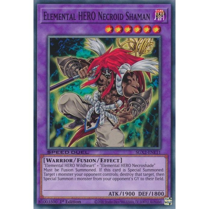 Image for Elemental HERO Necroid Shaman (SGX2-ENE11) (SGX2) - YuGiOh