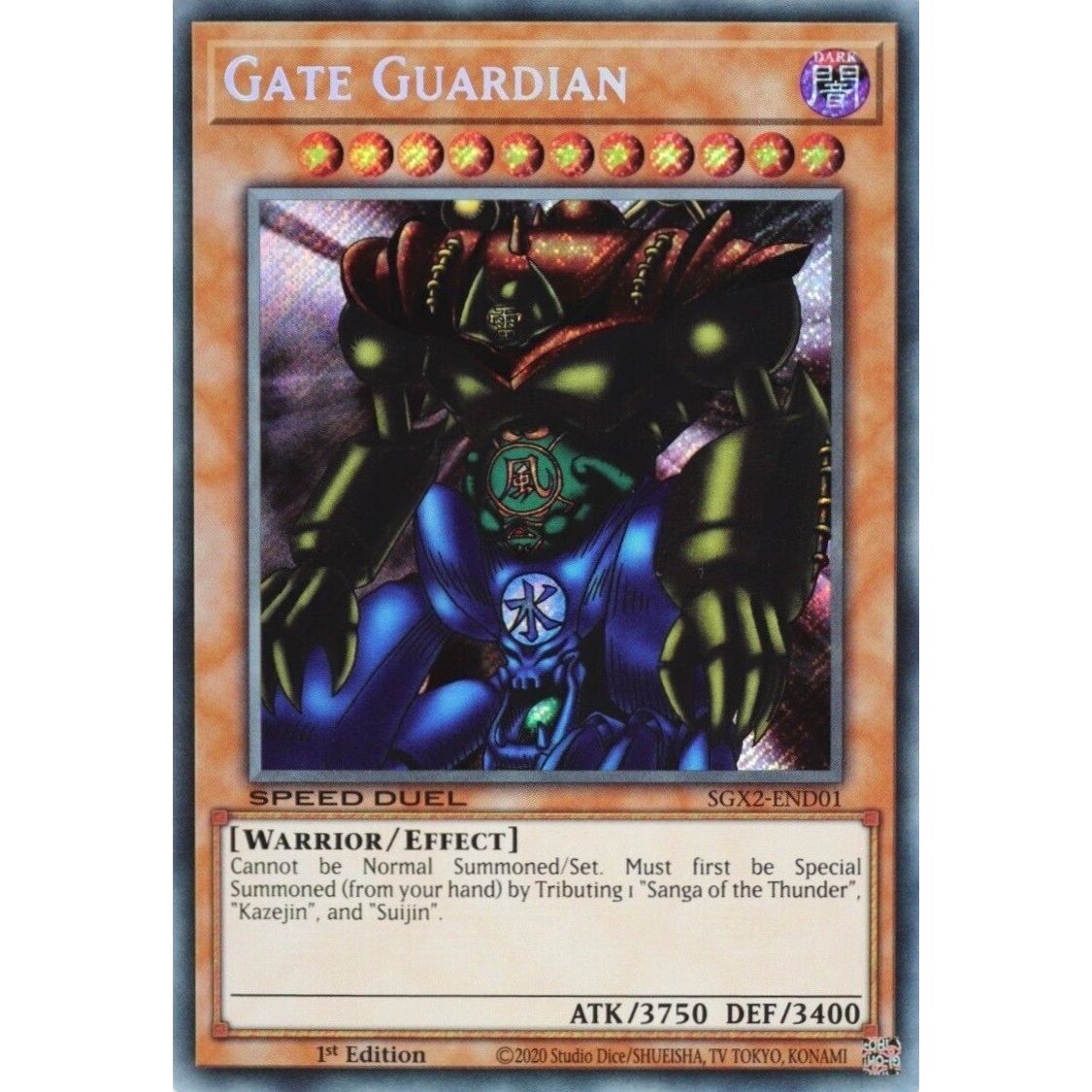 Image for Gate Guardian (Secret Rare) (SGX2-END01) (SGX2) - YuGiOh