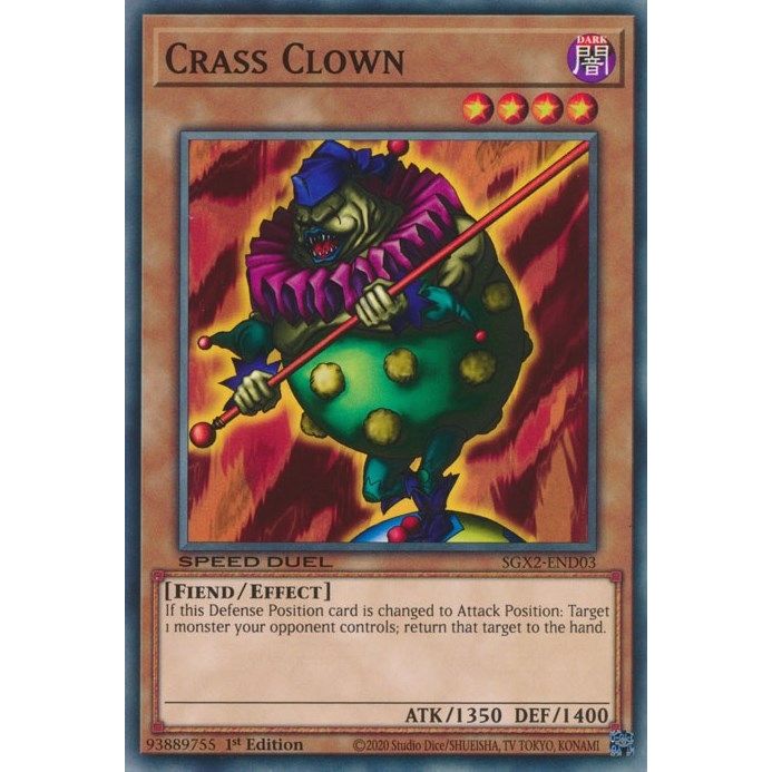 Image for Crass Clown (SGX2-END03) (SGX2) - YuGiOh