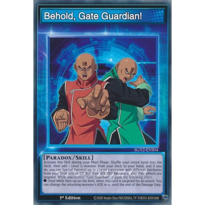 Image for Behold, Gate Guardian! (SGX2-ENS04) (SGX2) - YuGiOh