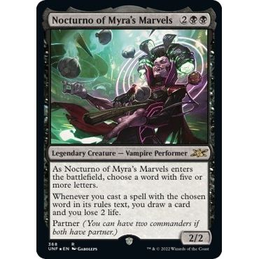 Image for Nocturno of Myra's Marvels (Galaxy Foil) (368) (UNF) - Magic: The Gathering