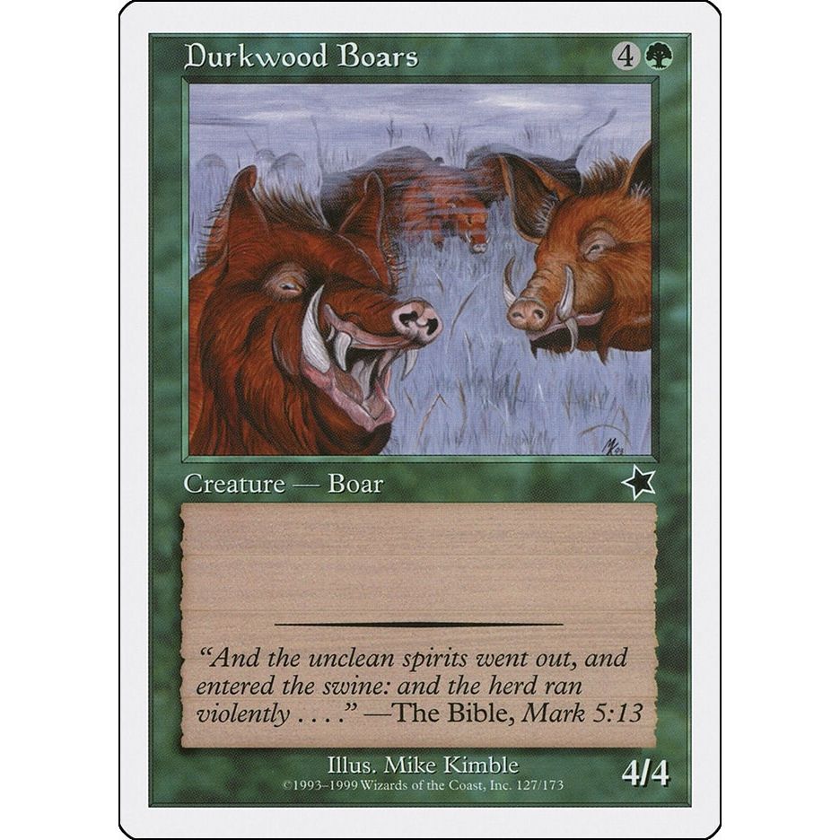 Image for Durkwood Boars (127) (S99) - Magic: The Gathering