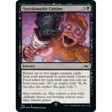 Image for Questionable Cuisine (Galaxy Foil) (370) (UNF) - Magic: The Gathering