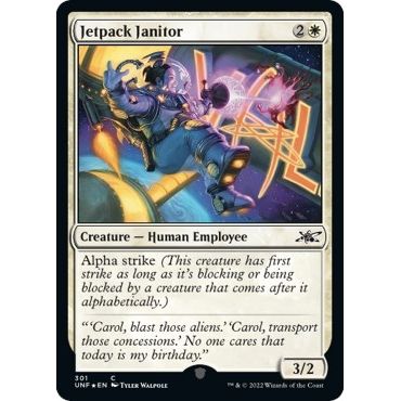 Image for Jetpack Janitor (Galaxy Foil) (301) (UNF) - Magic: The Gathering
