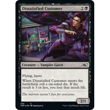 Image for Dissatisfied Customer (Galaxy Foil) (358) (UNF) - Magic: The Gathering