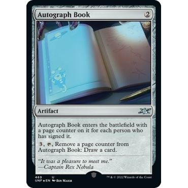 Image for Autograph Book (Galaxy Foil) (469) (UNF) - Magic: The Gathering