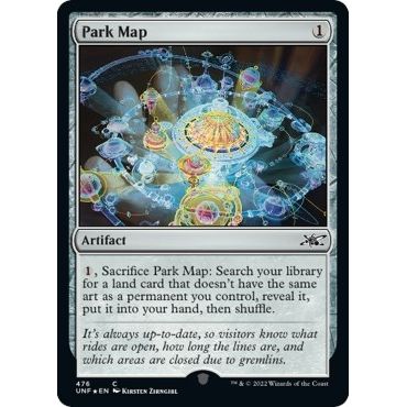 Image for Park Map (Galaxy Foil) (476) (UNF) - Magic: The Gathering