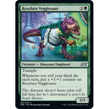 Image for Resolute Veggiesaur (153) (UNF) - Magic: The Gathering