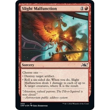 Image for Slight Malfunction (Galaxy Foil) (409) (UNF) - Magic: The Gathering