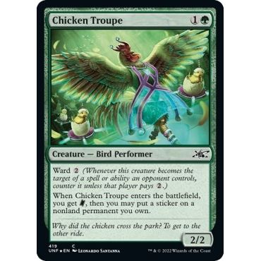 Image for Chicken Troupe (Galaxy Foil) (419) (UNF) - Magic: The Gathering