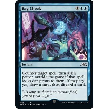 Image for Bag Check (Galaxy Foil) (322) (UNF) - Magic: The Gathering