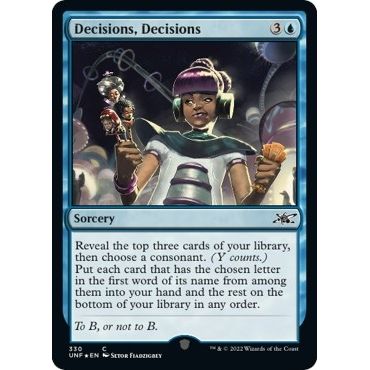 Image for Decisions, Decisions (Galaxy Foil) (330) (UNF) - Magic: The Gathering