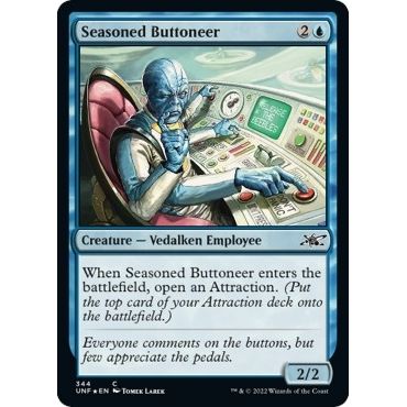 Image for Seasoned Buttoneer (Galaxy Foil) (344) (UNF) - Magic: The Gathering