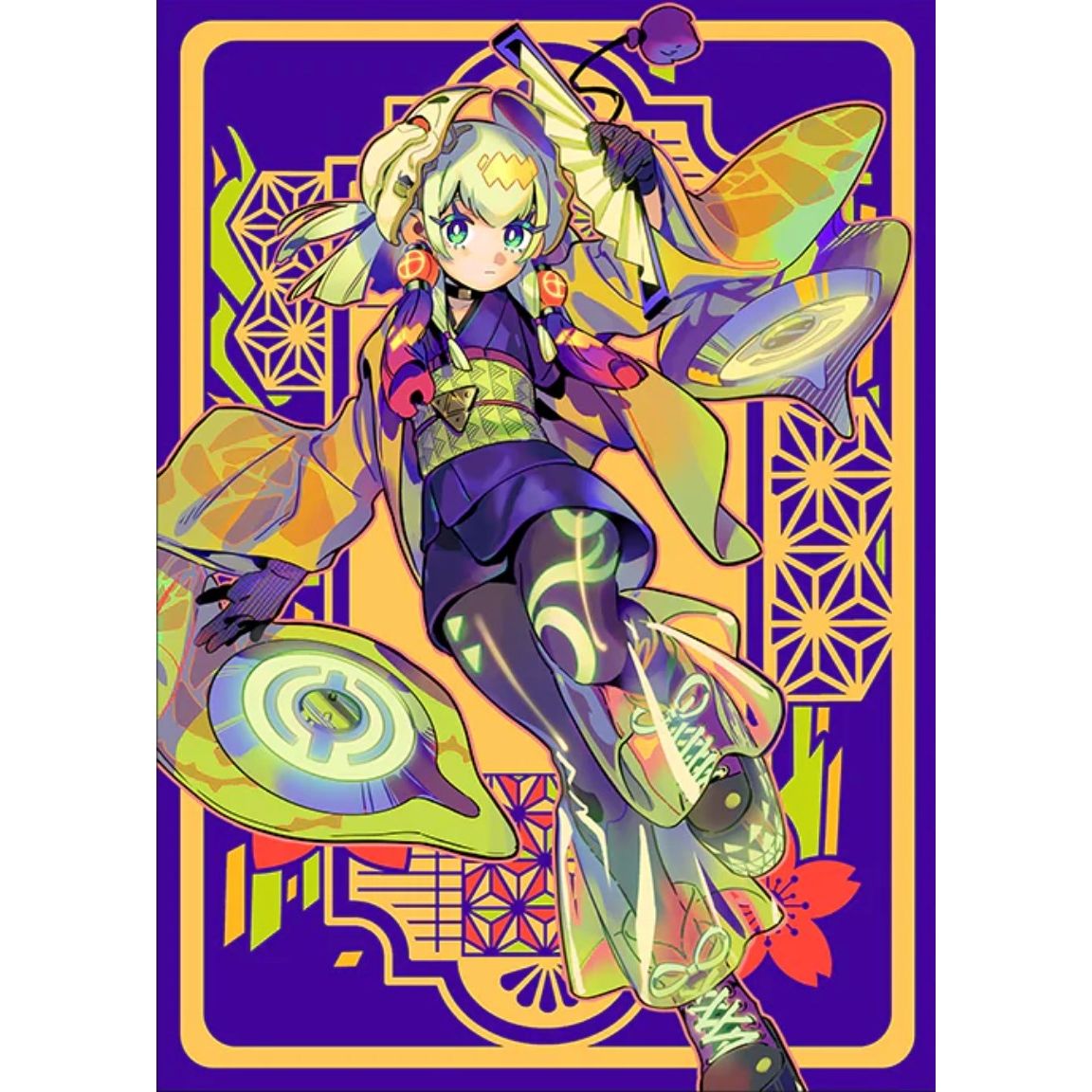 Image for Small Neon Maikos Sleeves: Neon Gold (70-Pack) - Card Sleeves