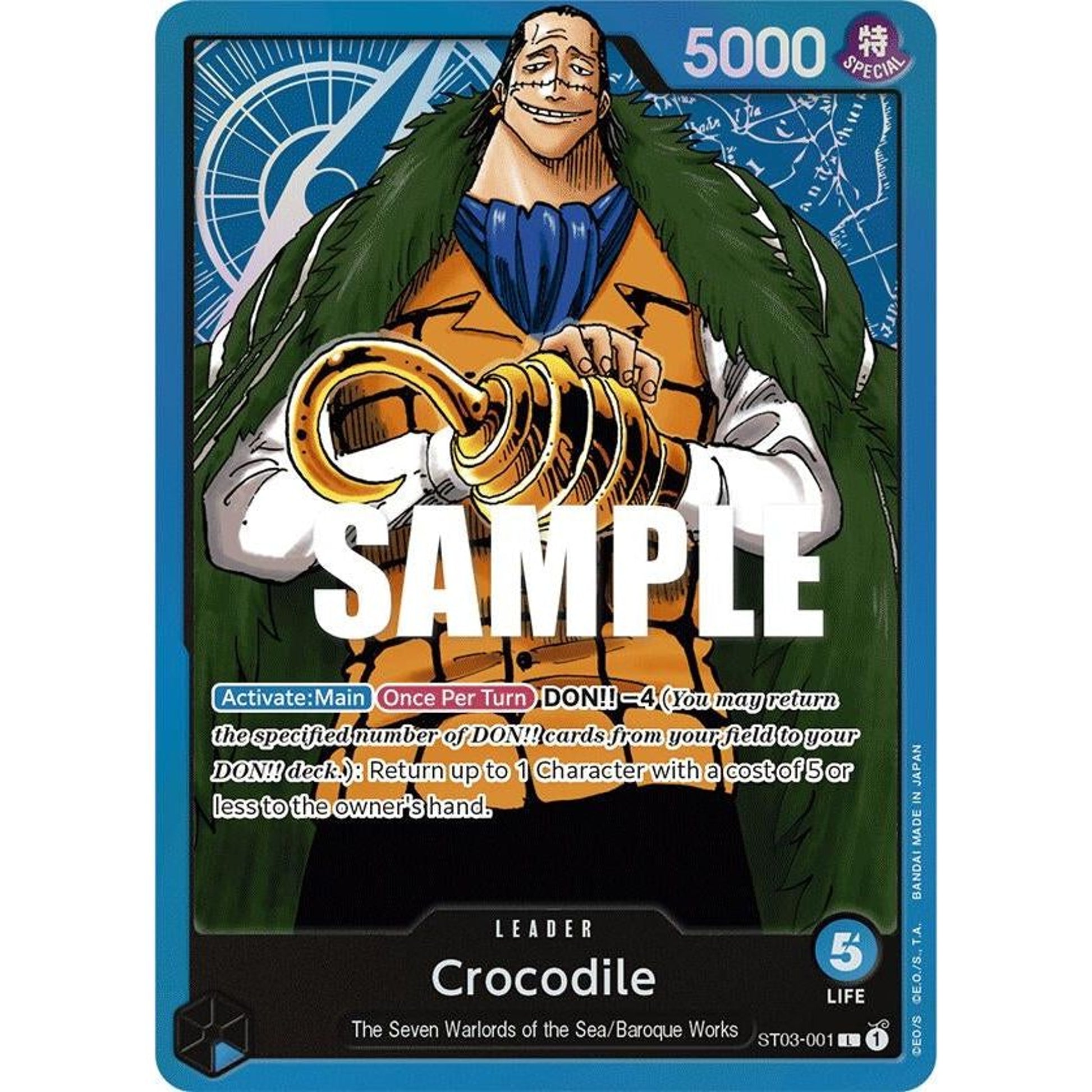 Image for Crocodile (001) (ST03-001) (ST-03) - One Piece Card Game