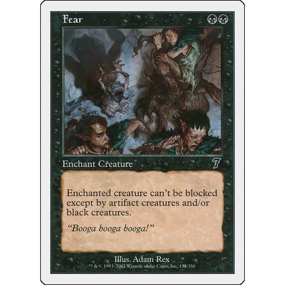Image for Fear (135) (7ED) - Magic: The Gathering