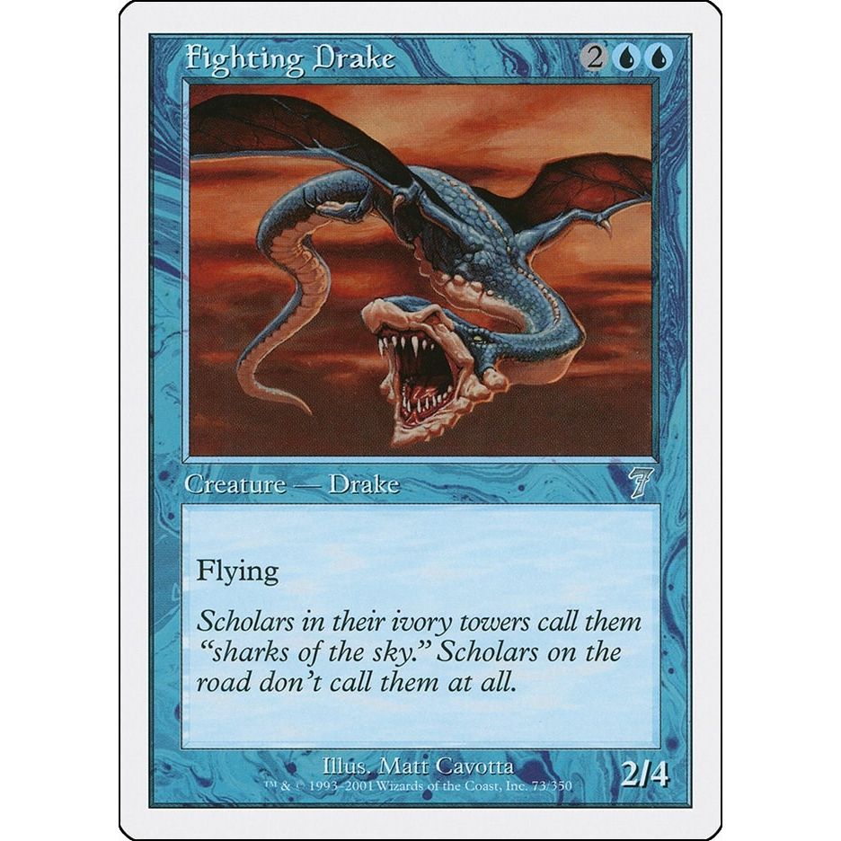 Image for Fighting Drake (73) (7ED) - Magic: The Gathering