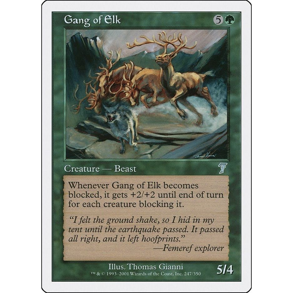 Image for Gang of Elk (247) (7ED) - Magic: The Gathering