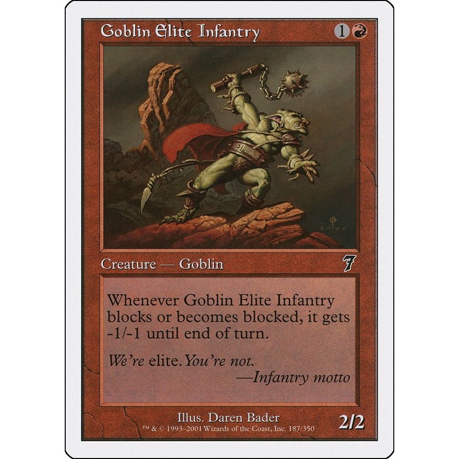 Image for Goblin Elite Infantry (187) (7ED) - Magic: The Gathering