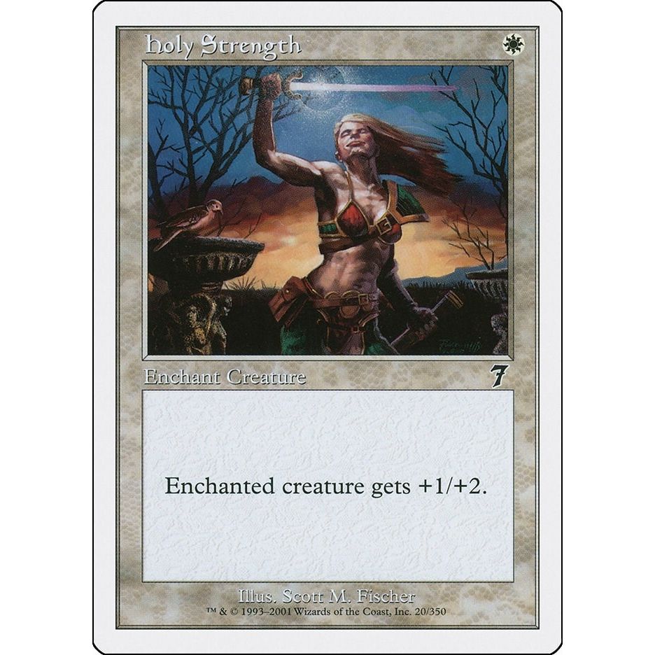 Image for Holy Strength (20) (7ED) - Magic: The Gathering