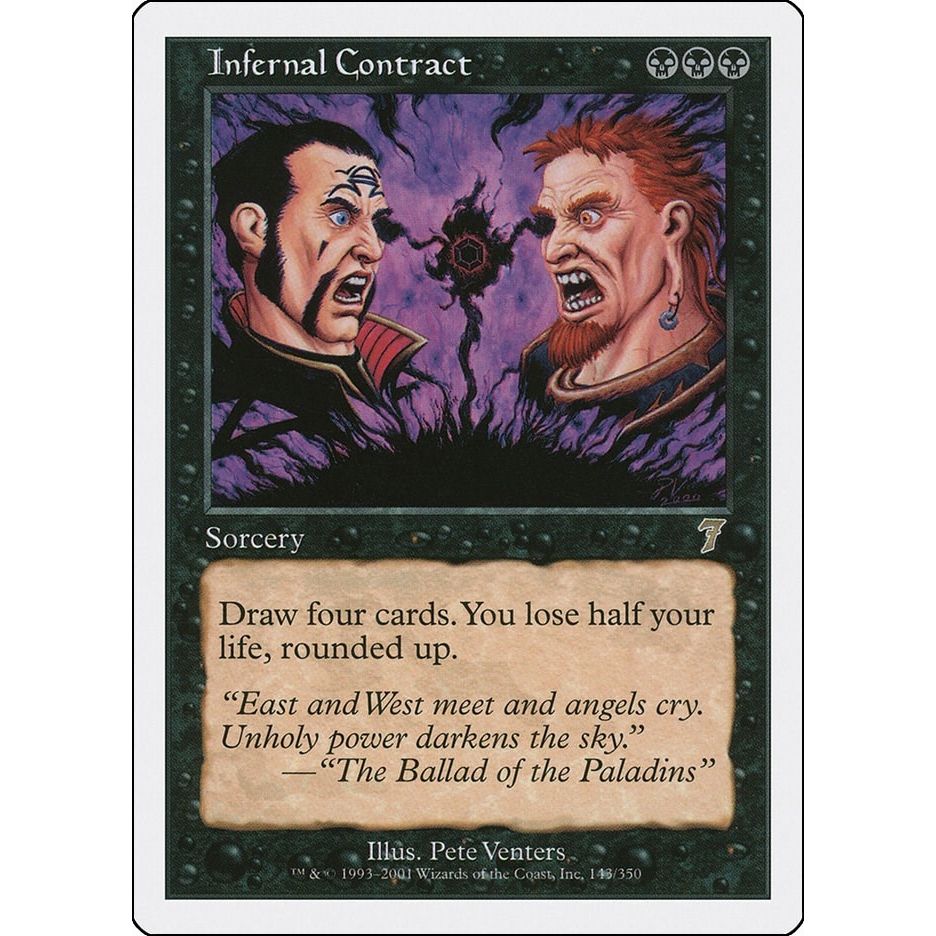 Image for Infernal Contract (143) (7ED) - Magic: The Gathering
