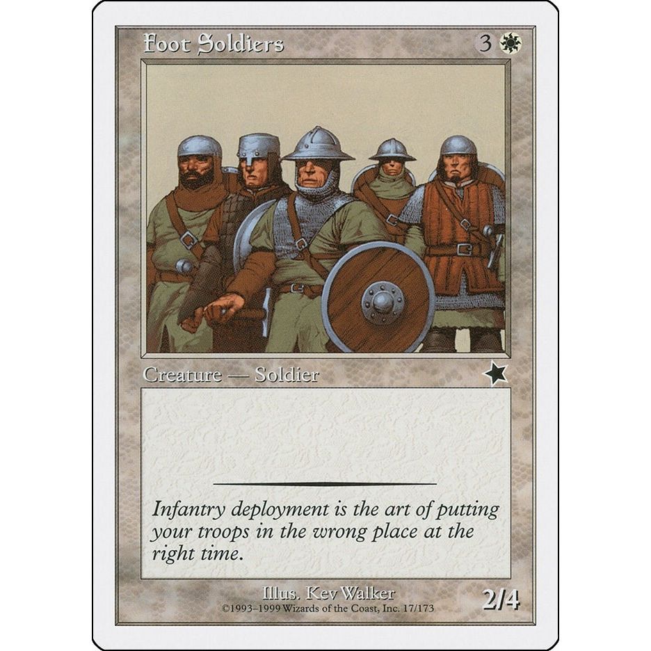 Image for Foot Soldiers (17) (S99) - Magic: The Gathering