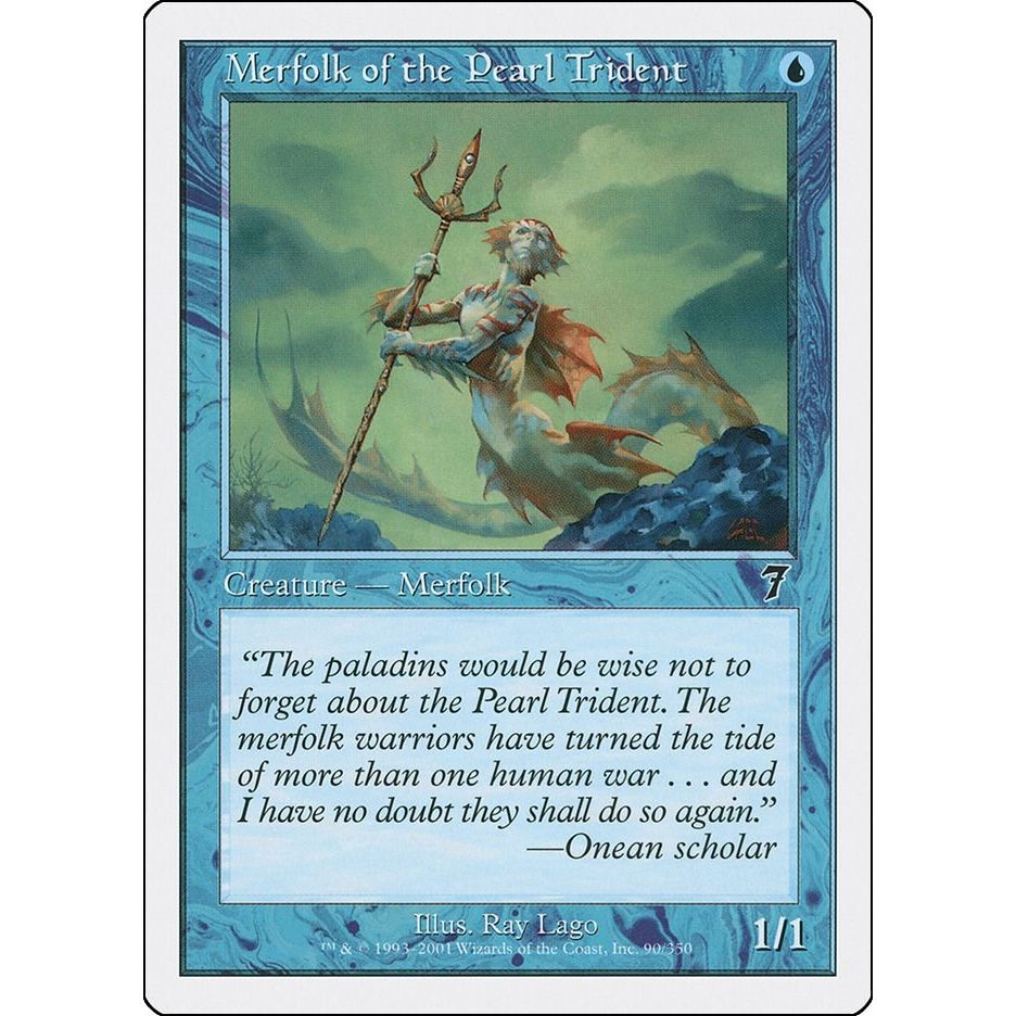 Image for Merfolk of the Pearl Trident (90) (7ED) - Magic: The Gathering