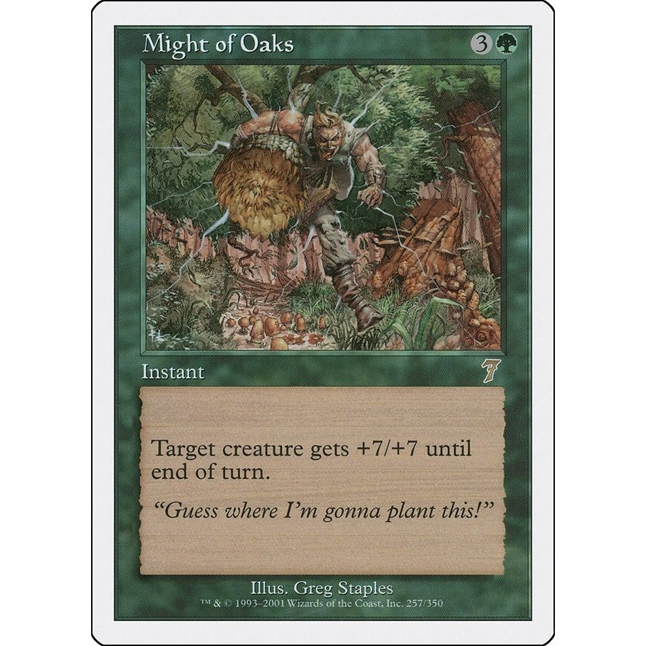 Image for Might of Oaks (257) (7ED) - Magic: The Gathering