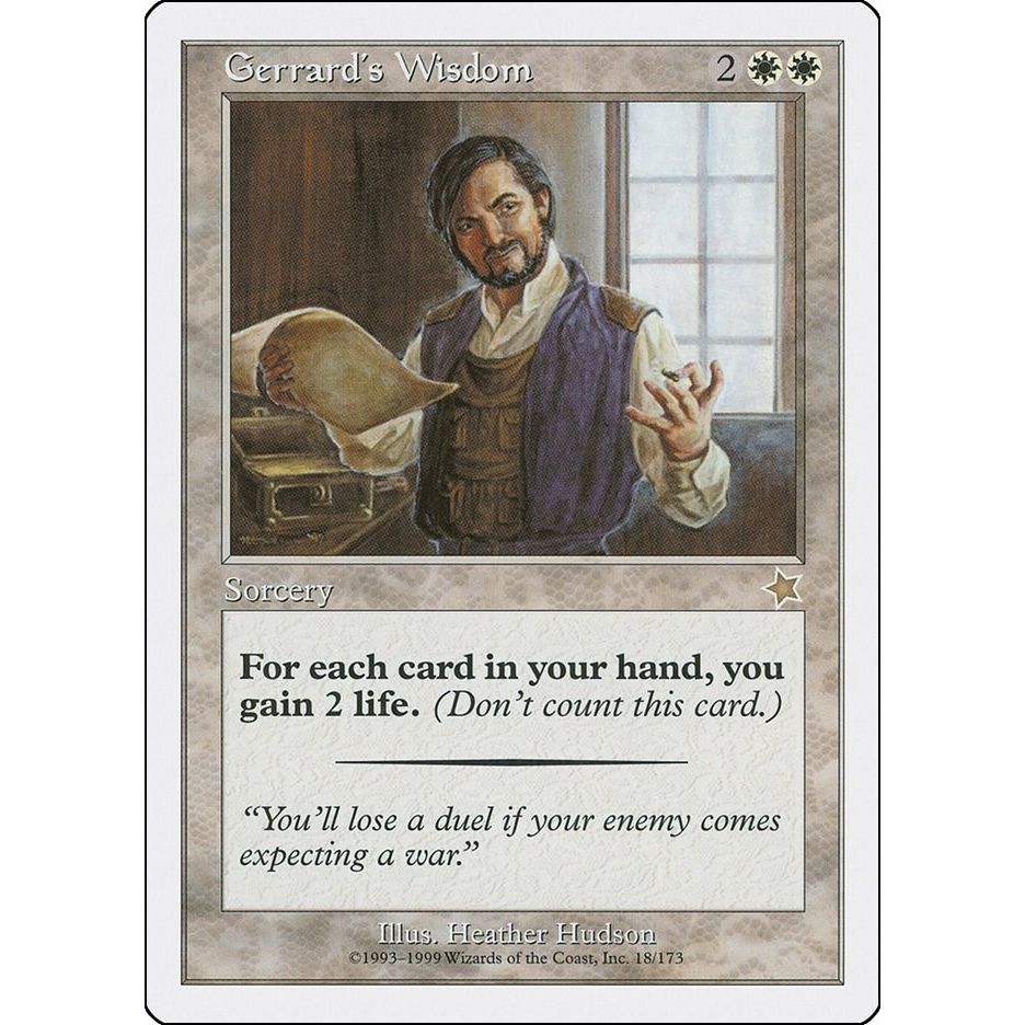 Image for Gerrard's Wisdom (18) (S99) - Magic: The Gathering