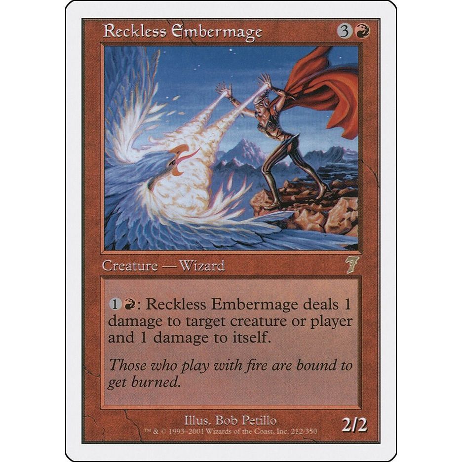Image for Reckless Embermage (212) (7ED) - Magic: The Gathering