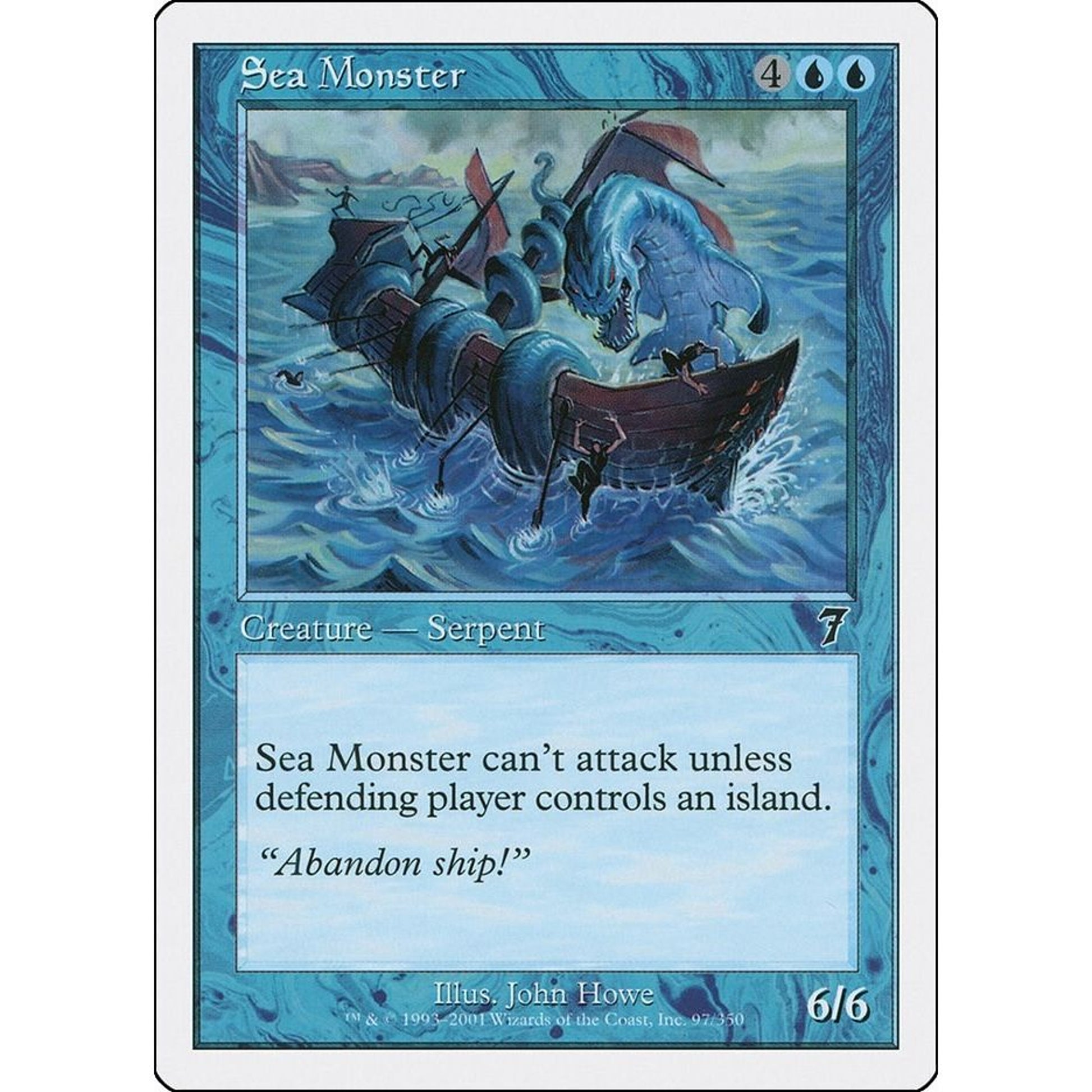 Image for Sea Monster (97) (7ED) - Magic: The Gathering