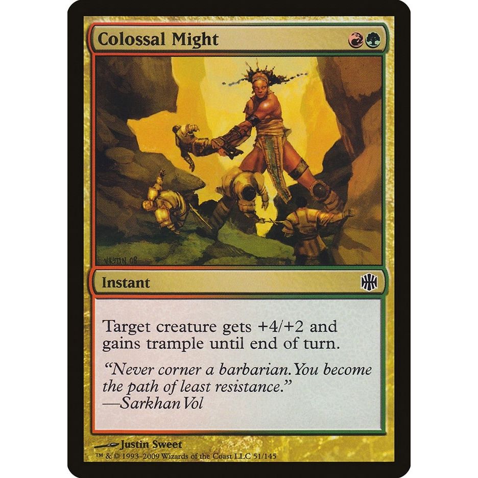 Image for Colossal Might (51) (ARB) - Magic: The Gathering