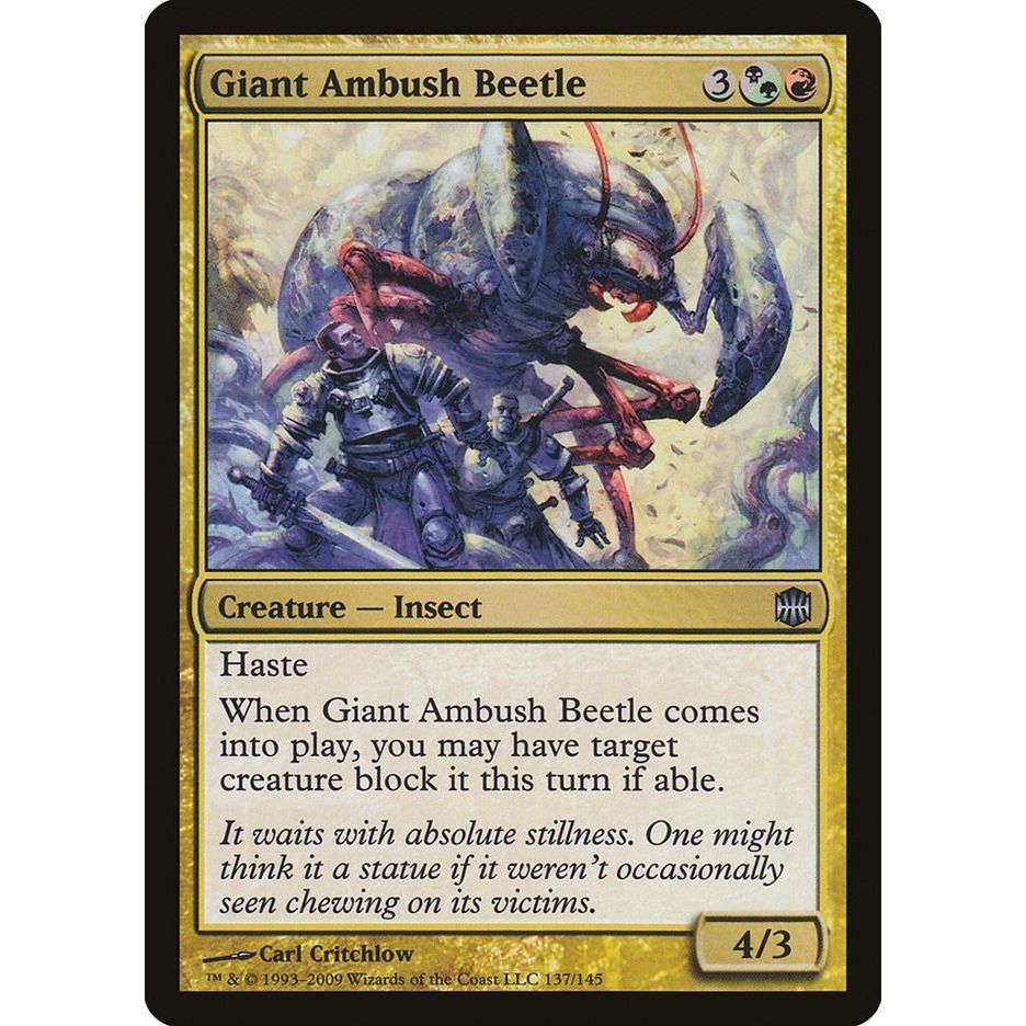 Image for Giant Ambush Beetle (137) (ARB) - Magic: The Gathering