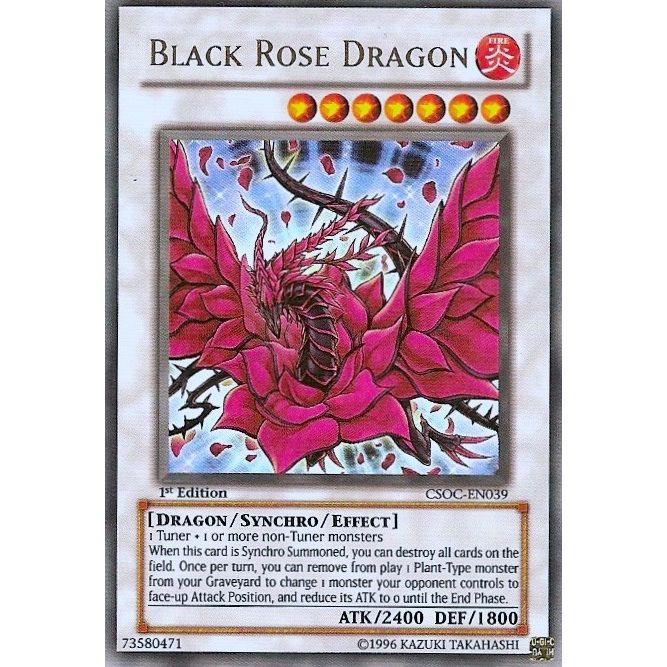 Image for Black Rose Dragon (CSOC-EN039) (CSOC) - YuGiOh