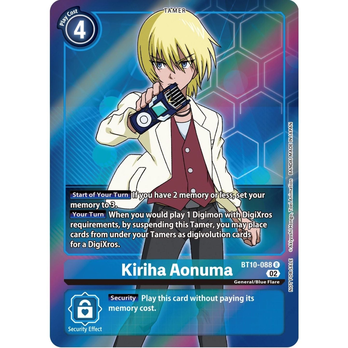 Image for Kiriha Aonuma (Box Topper) (BT10-088 R) (BT10) - Digimon Card Game