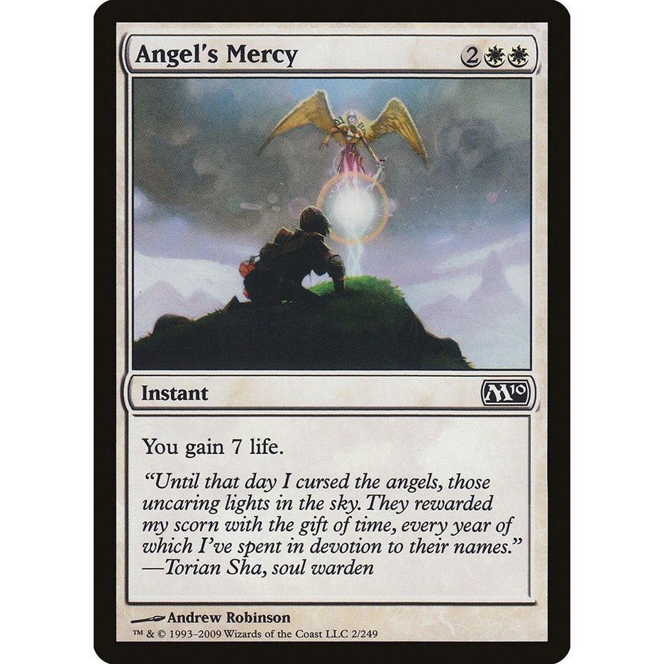 Image for Angel's Mercy (2) (M10) - Magic: The Gathering