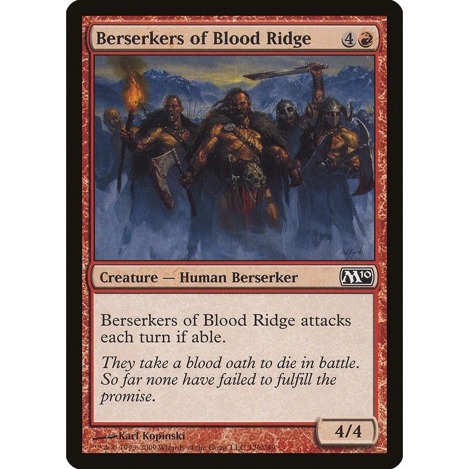 Image for Berserkers of Blood Ridge (126) (M10) - Magic: The Gathering