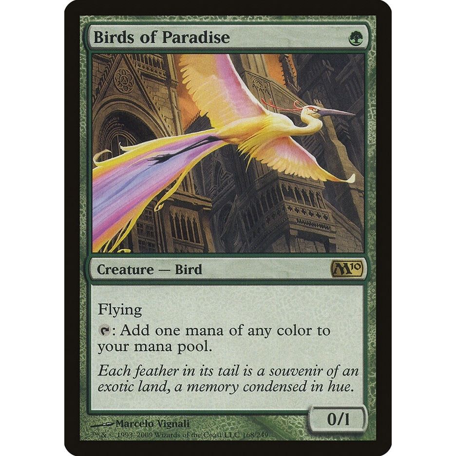 Image for Birds of Paradise (168) (M10) - Magic: The Gathering