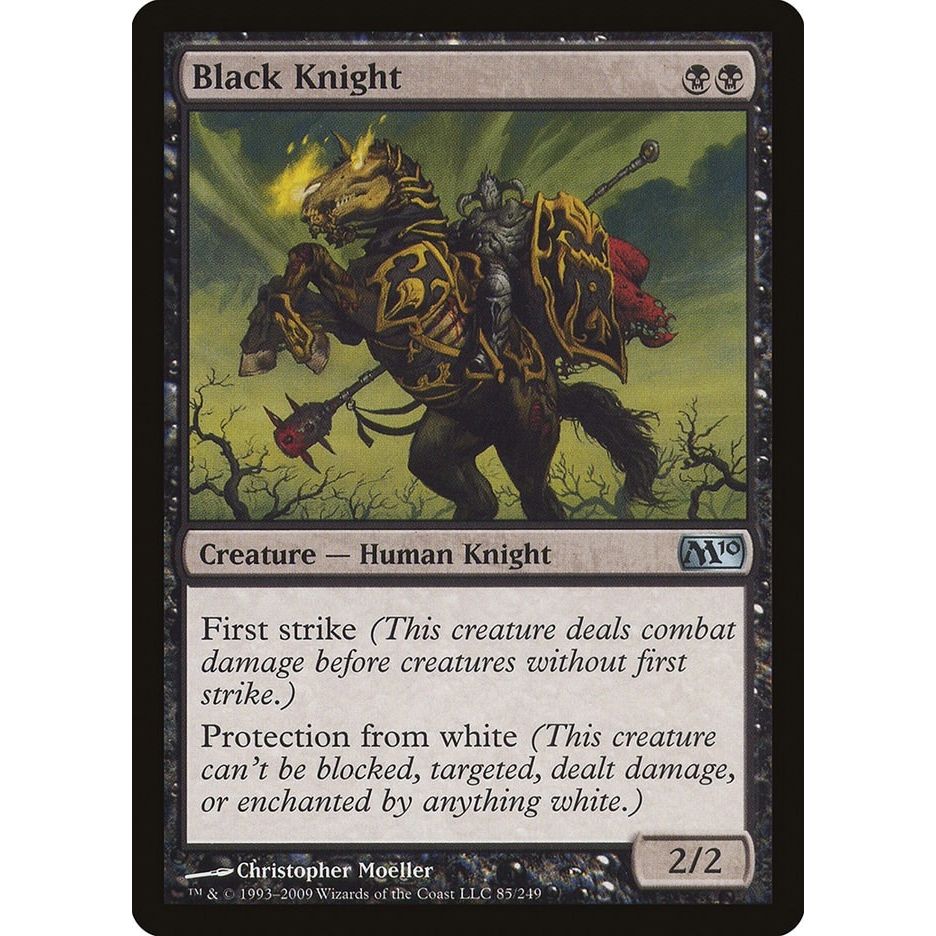 Image for Black Knight (85) (M10) - Magic: The Gathering